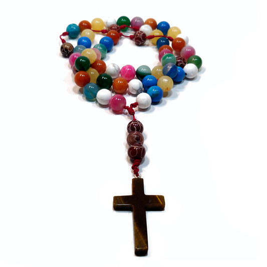 Rosario minerales, Ágatas y Ojo de Tigre