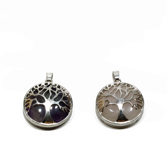 Sun and moon and tree of life pendant
