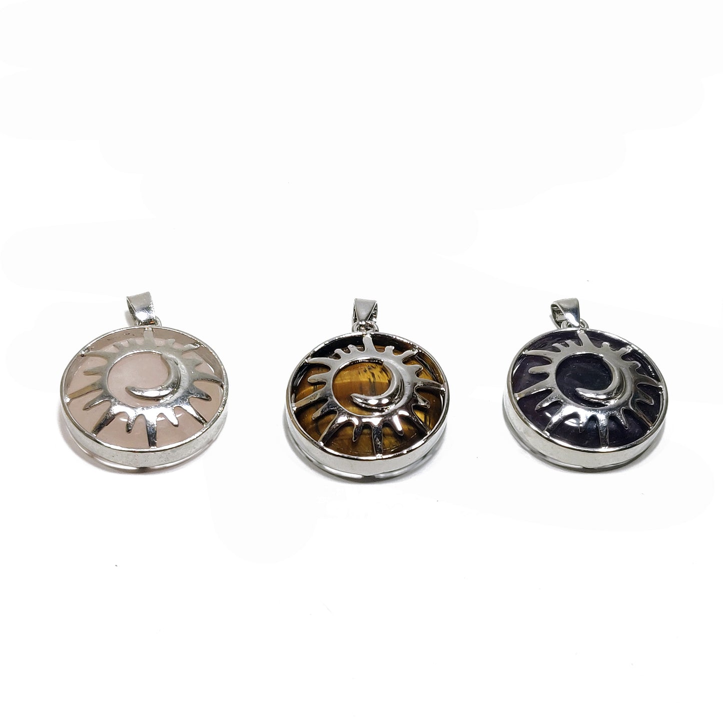Colgante sol y luna y árbol de la vida