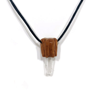 Oak and Quartz Pendant