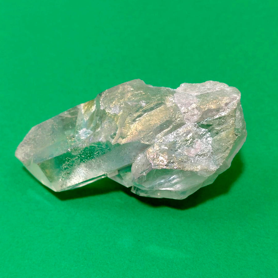 Drusa de cuarzo aqua-aura irradiada