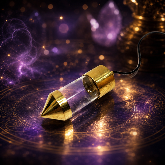 Bronze crystal witness pendulum