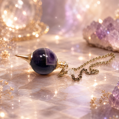 Mineral dowsing pendulums
