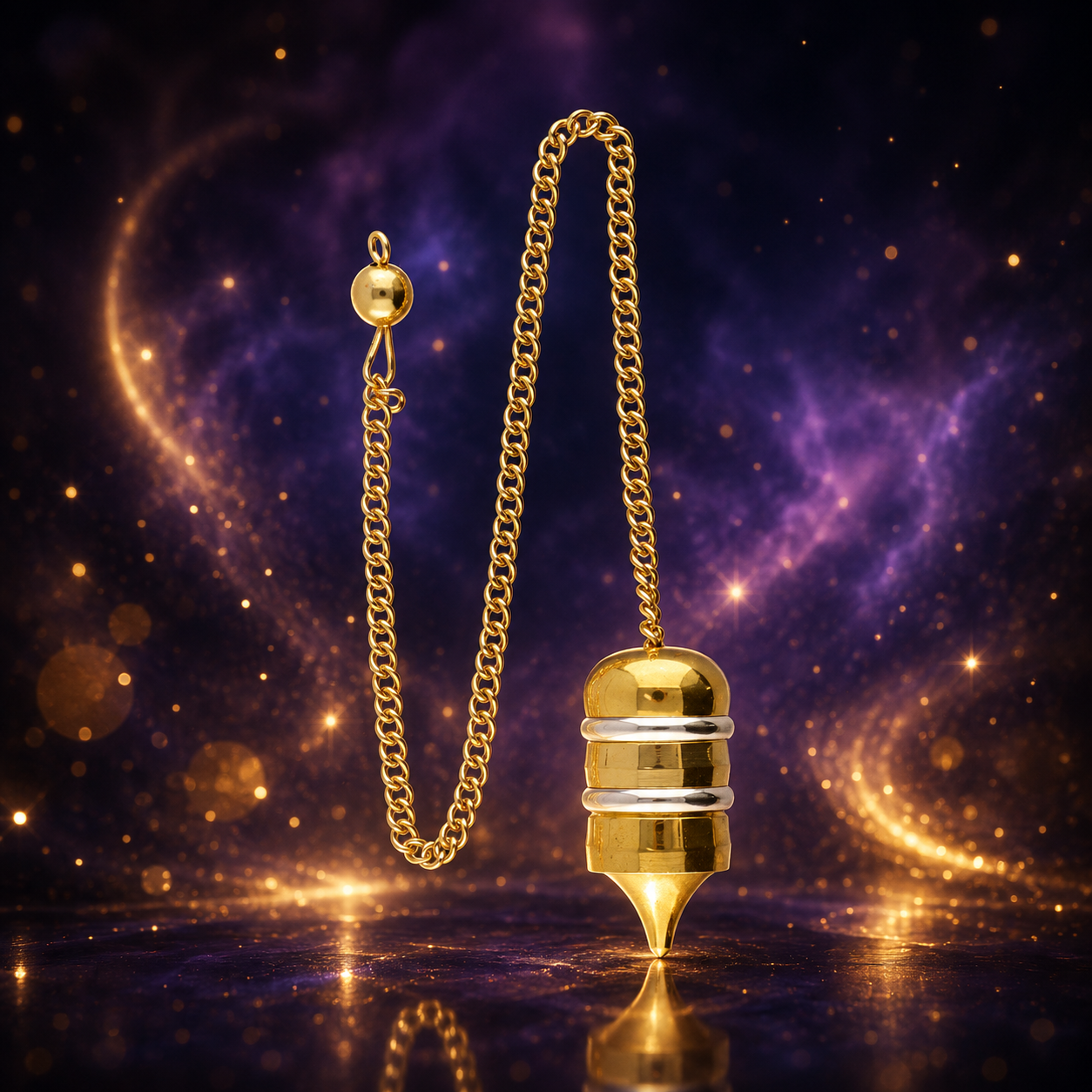 Osiris pendulum bronze and silver plated