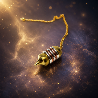 Osiris pendulum bronze, copper and silver plated