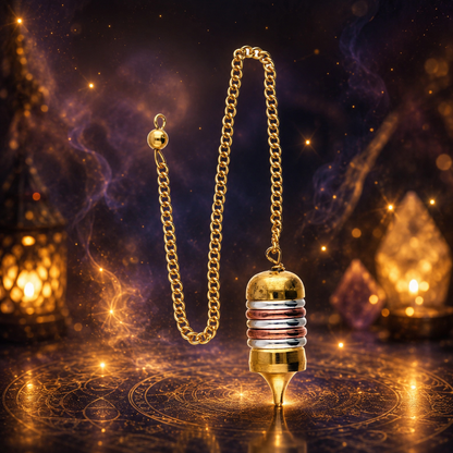 Osiris pendulum bronze, copper and silver plated