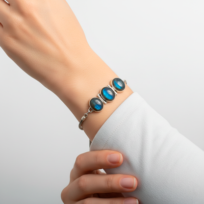 Silver-plated Chakra Bracelet
