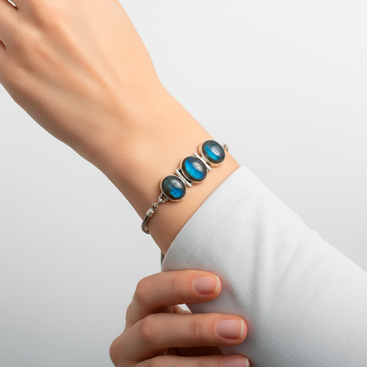 Silver-plated Chakra Bracelet