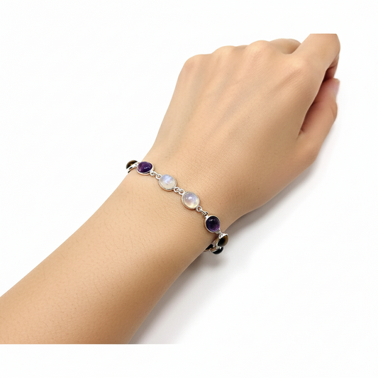 Silver-plated Chakra Bracelet