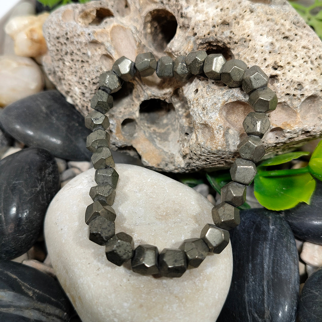 Pulsera Pirita facetada