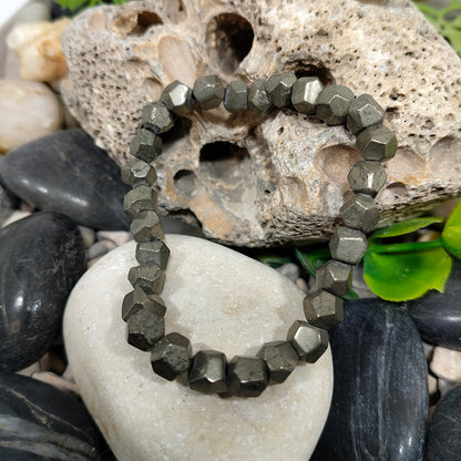 Faceted Pyrite Bracelet
