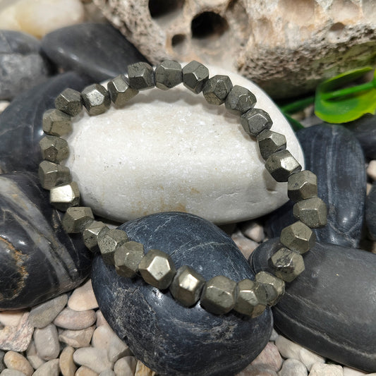 Faceted Pyrite Bracelet