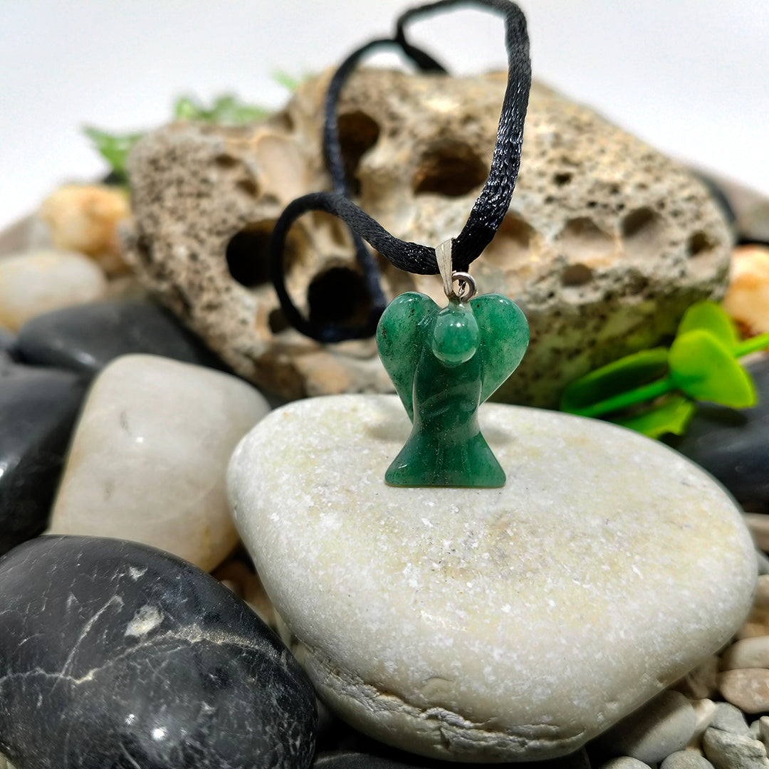 Angel quartz pendant