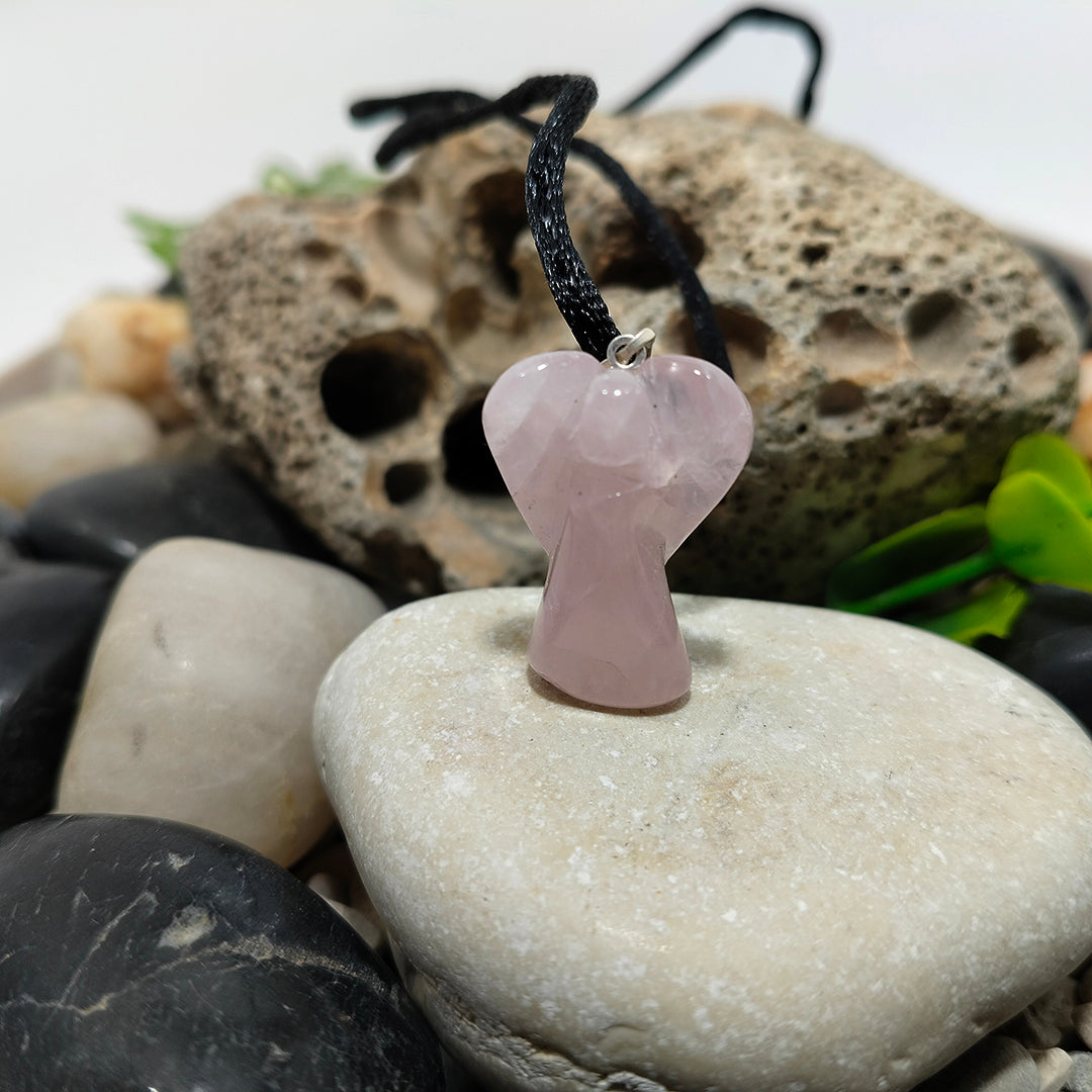 Angel quartz pendant