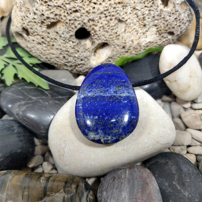 Lapis lazuli pear pendant