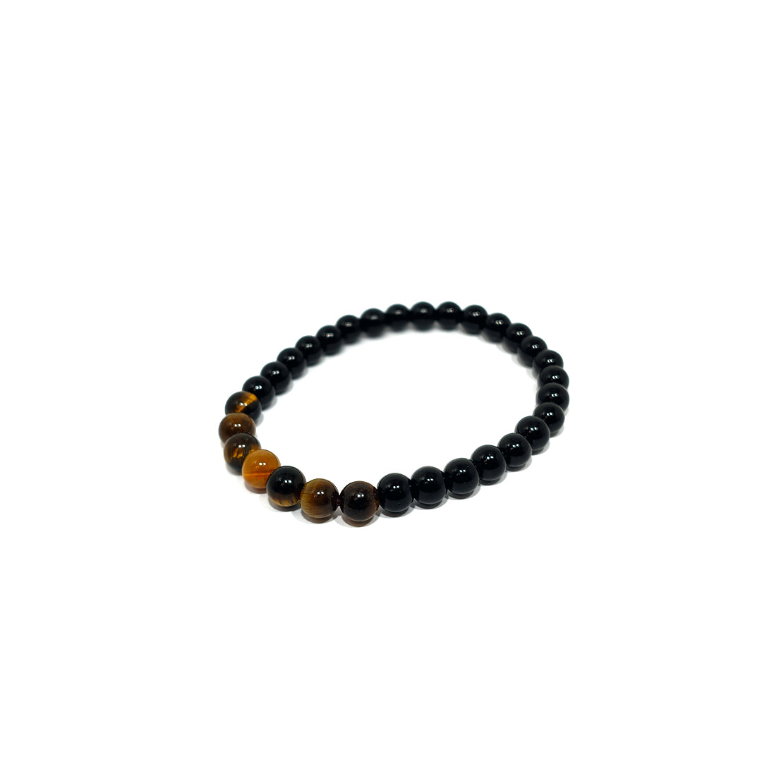 Pulsera Ojo de Tigre y Obsidiana