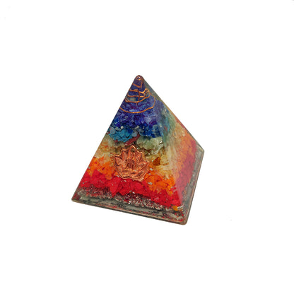 Pirámide Orgonita 7 chakras / Protección EMF / Protección 5G