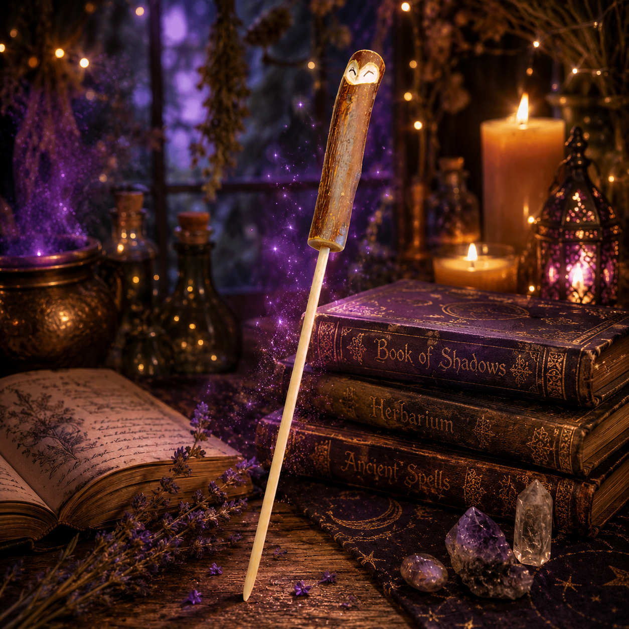 Owl magic wand