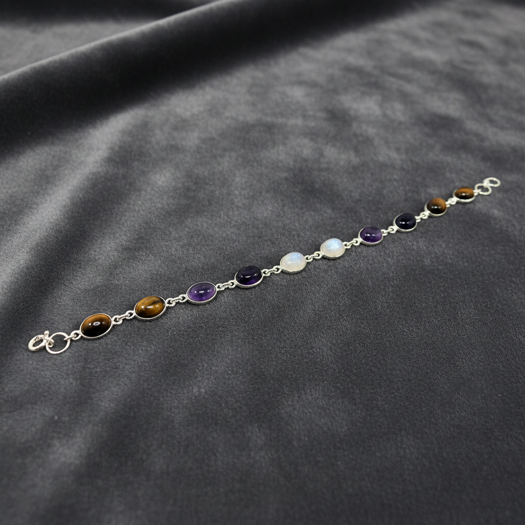 Silver-plated Chakra Bracelet