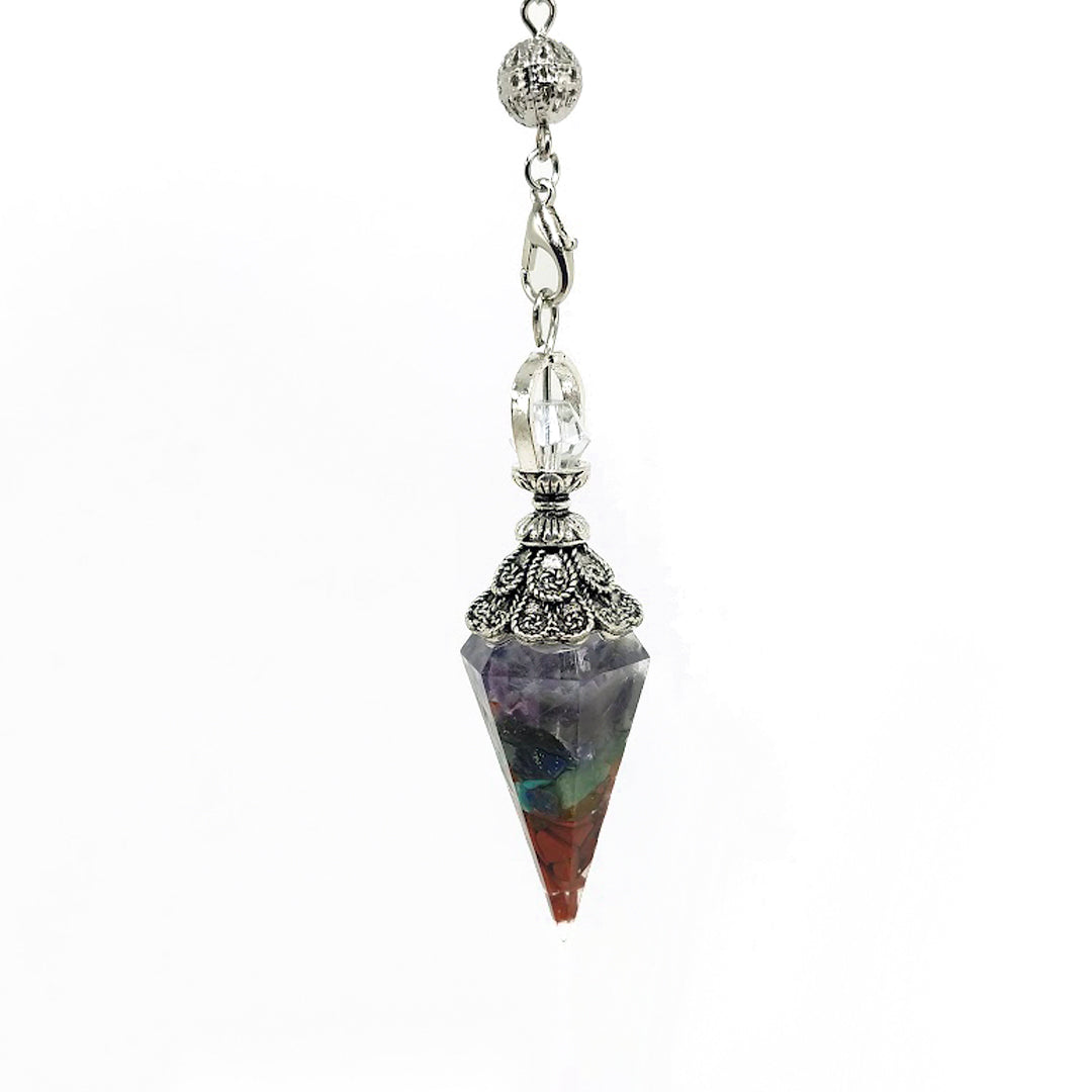 Péndulo  orgonita minerales