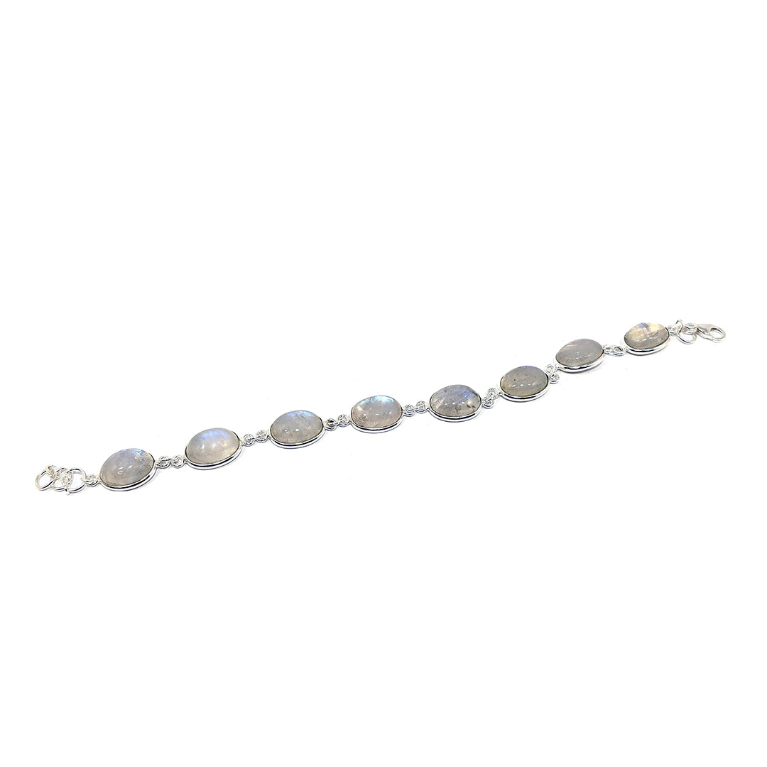 Pulsera plata piedra Luna