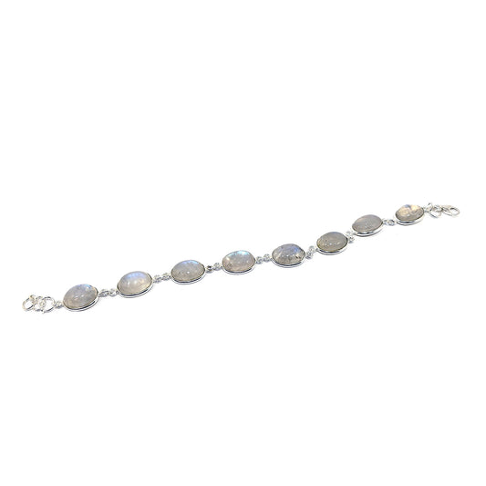 Pulsera plata piedra Luna