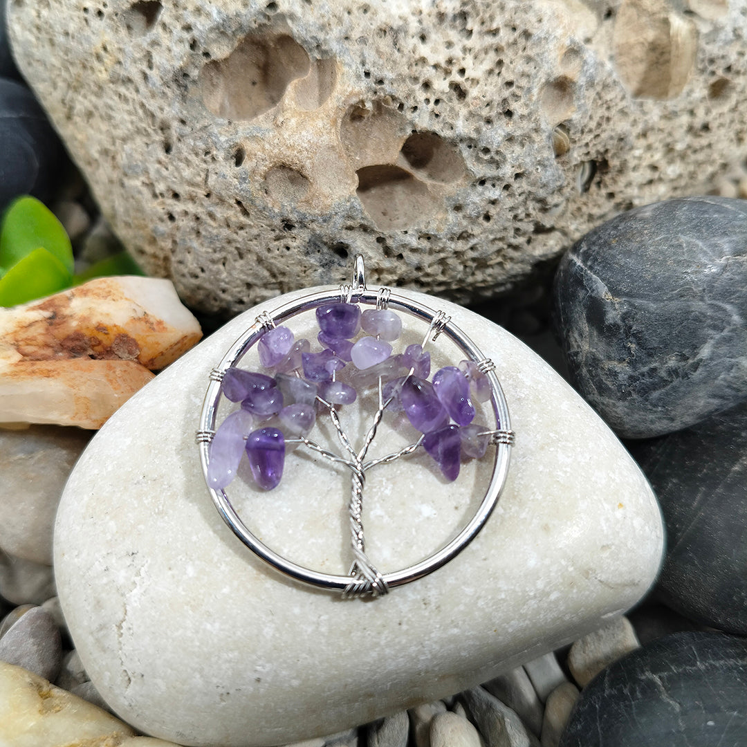 Colgante árbol de la vida Amatista
