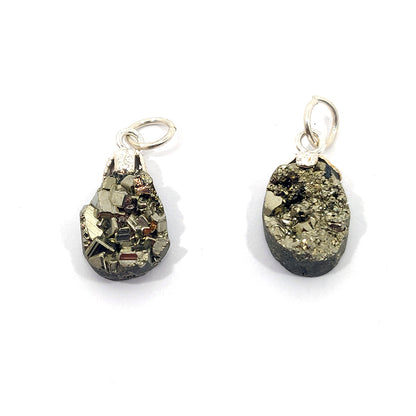 Pyrite cabochon pendant