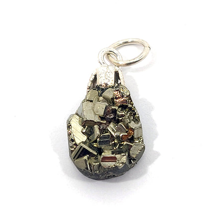Pyrite cabochon pendant