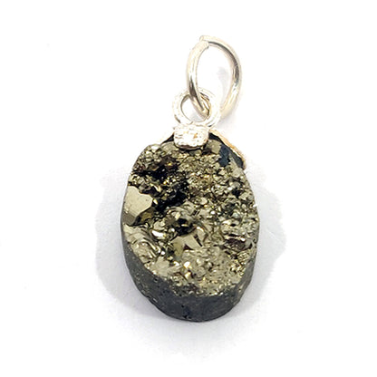 Pyrite cabochon pendant