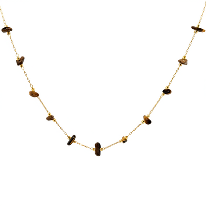 Steel and turquoise necklace