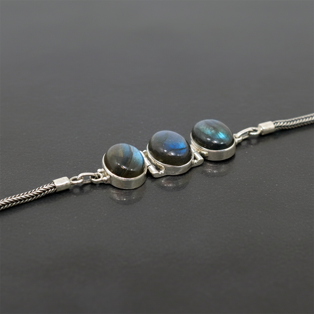 Silver-plated Chakra Bracelet