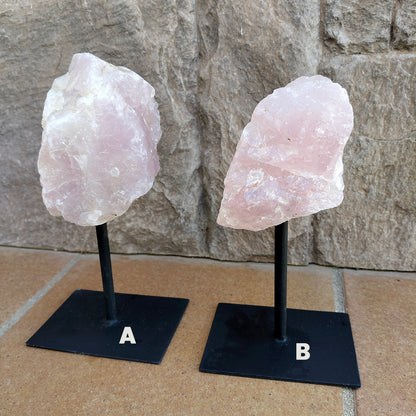 Peana cuarzo rosa