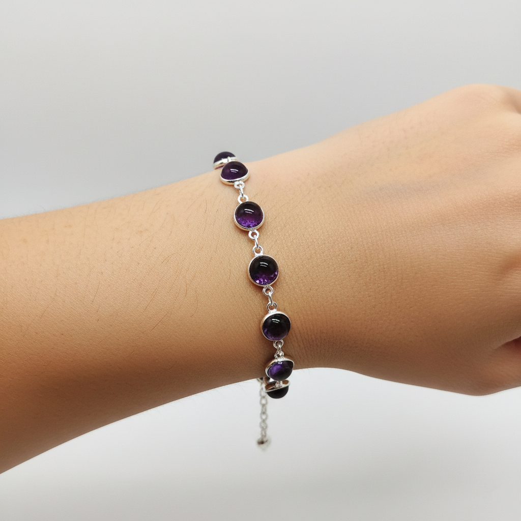 Silver-plated Chakra Bracelet