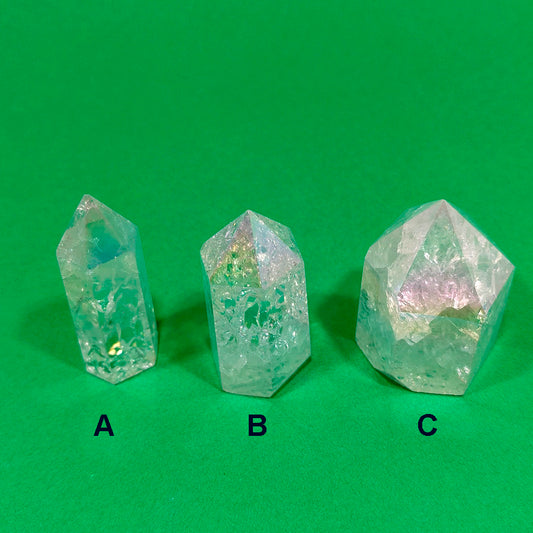 Puntas de cuarzo aqua-aura