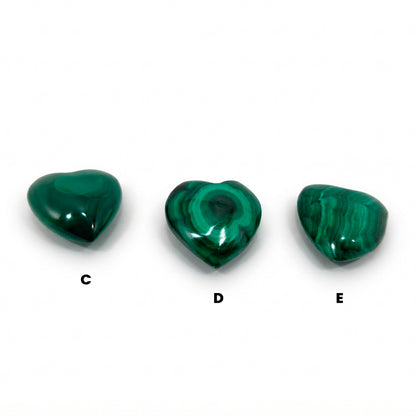 Corazones malaquita