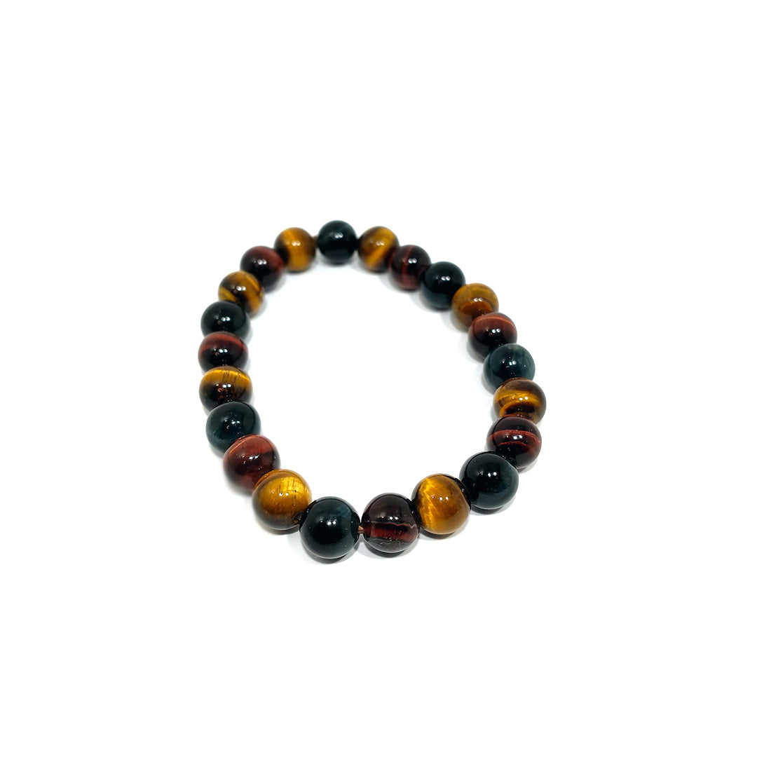 Tiger's Eye and Tourmaline Bracelet