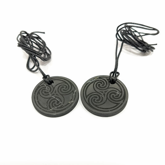 Shungite Flower of Life Pendant / EMF Protection / 5G Protection