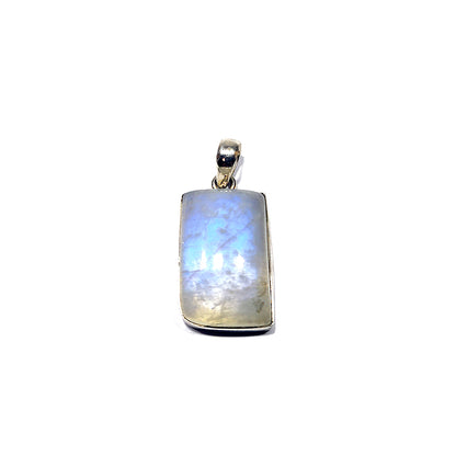 Colgante piedra luna plata