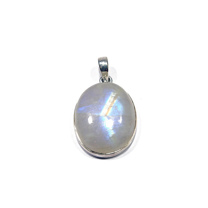 Colgante piedra luna plata