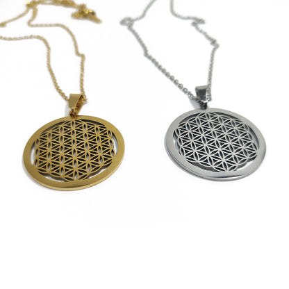 Flower of Life stainless steel pendant