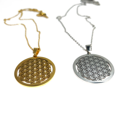 Flower of Life stainless steel pendant