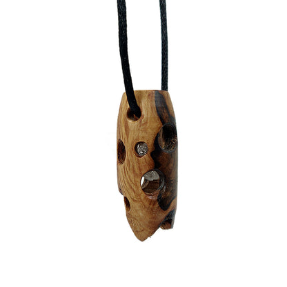 Herkimer diamond cage pendant
