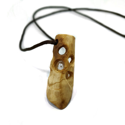 Herkimer diamond cage pendant