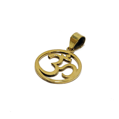Brass Om pendant