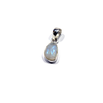 Colgante piedra luna plata