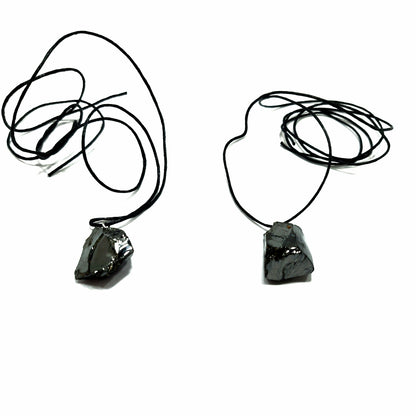 Colgante Shungit Elite Cristalizada/Protección EMF / Protección 5G