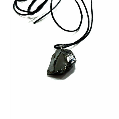 Colgante Shungit Elite Cristalizada/Protección EMF / Protección 5G