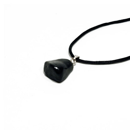Colgante Shungit Rodado /Protección EMF / Protección 5G