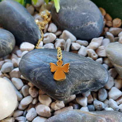 Golden angel pendant